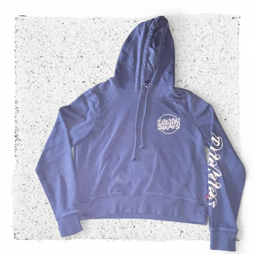 Youth Dickies navy blue zip up hoodie Size M #workwear